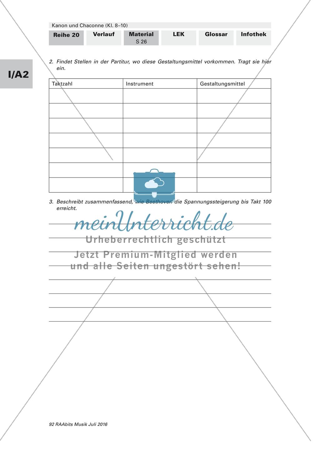 Komposition instrumentaler Formen: Chaconne Preview 7