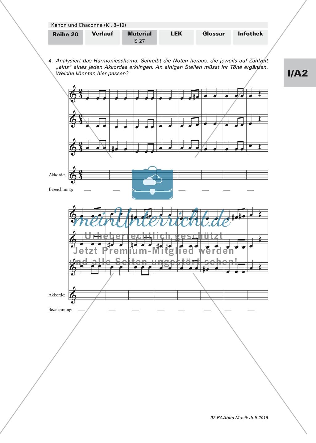 Komposition instrumentaler Formen: Chaconne Preview 8