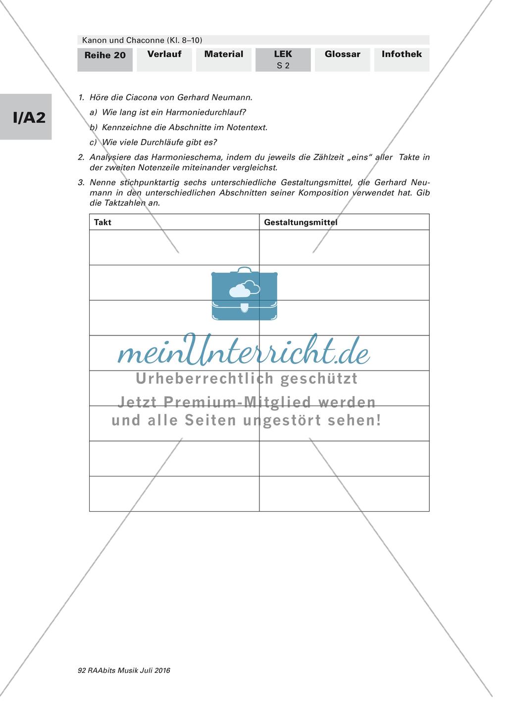 Komposition instrumentaler Formen: Erläuterungen und Lernerfolgskontrolle Preview 6