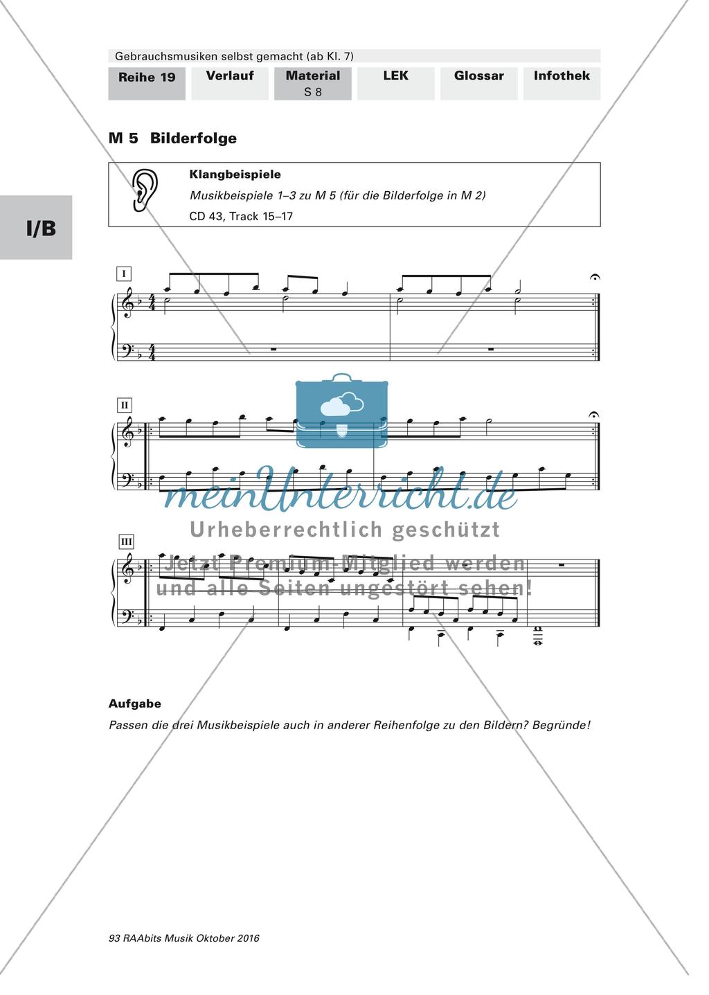 Komposition instrumentaler Formen: Gebrauchsmusik Preview 16