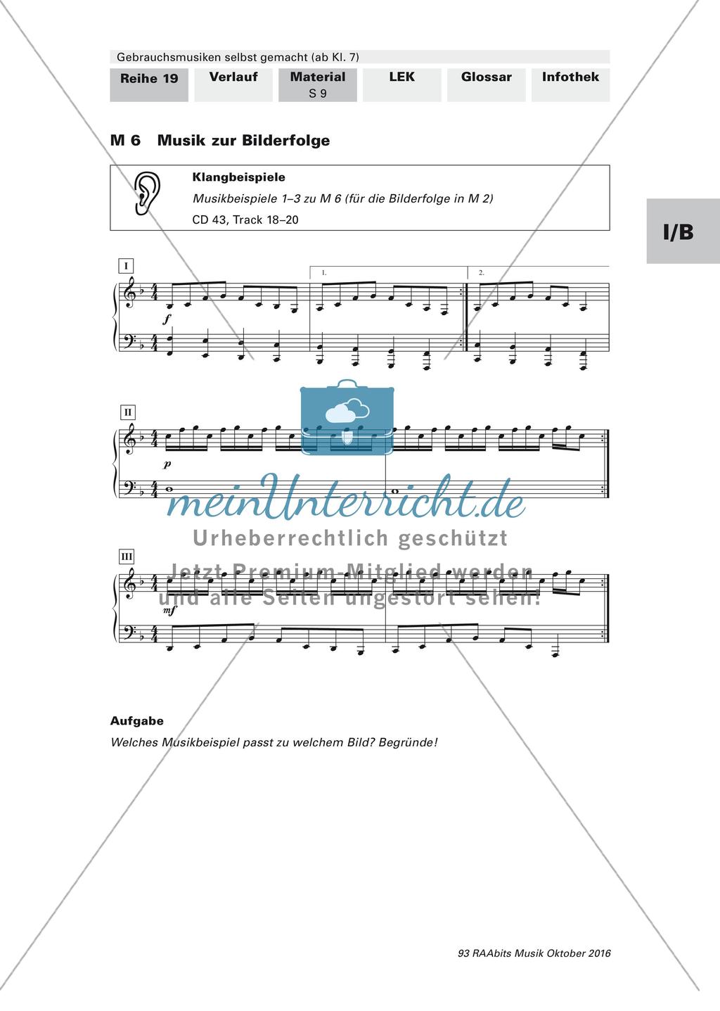 Komposition instrumentaler Formen: Gebrauchsmusik Preview 17
