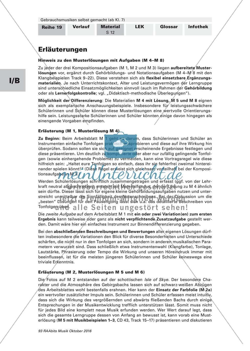 Komposition instrumentaler Formen: Gebrauchsmusik Preview 20