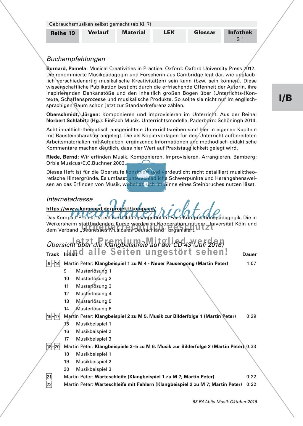 Komposition instrumentaler Formen: Gebrauchsmusik Preview 23