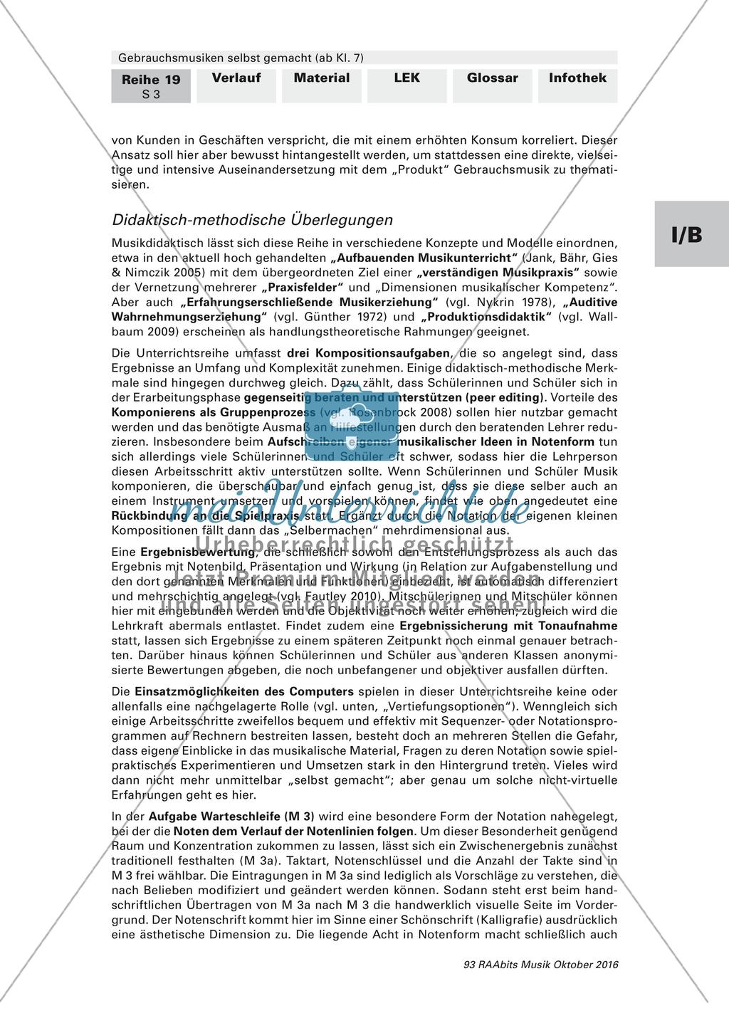 Komposition instrumentaler Formen: Gebrauchsmusik Preview 3