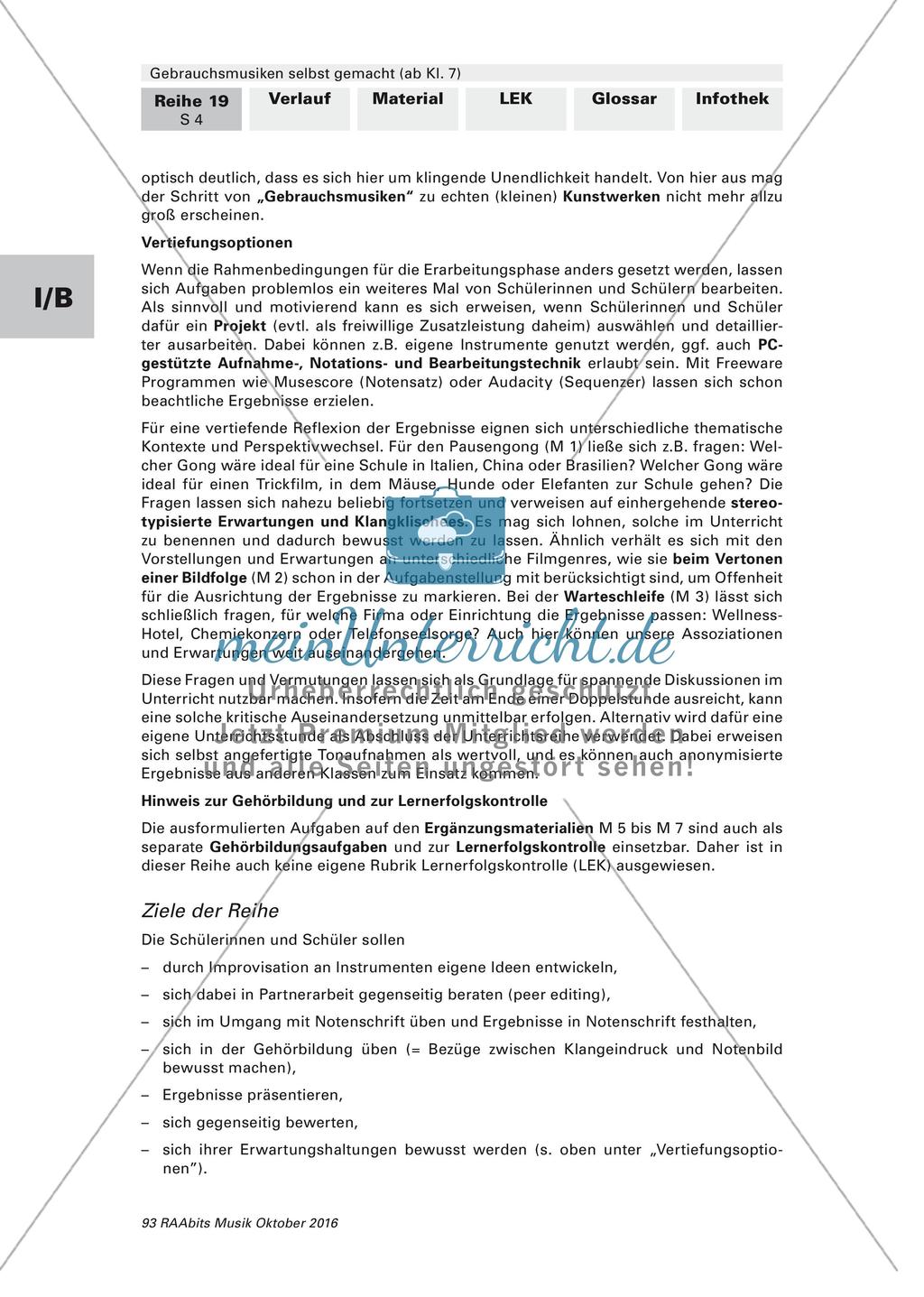 Komposition instrumentaler Formen: Gebrauchsmusik Preview 4