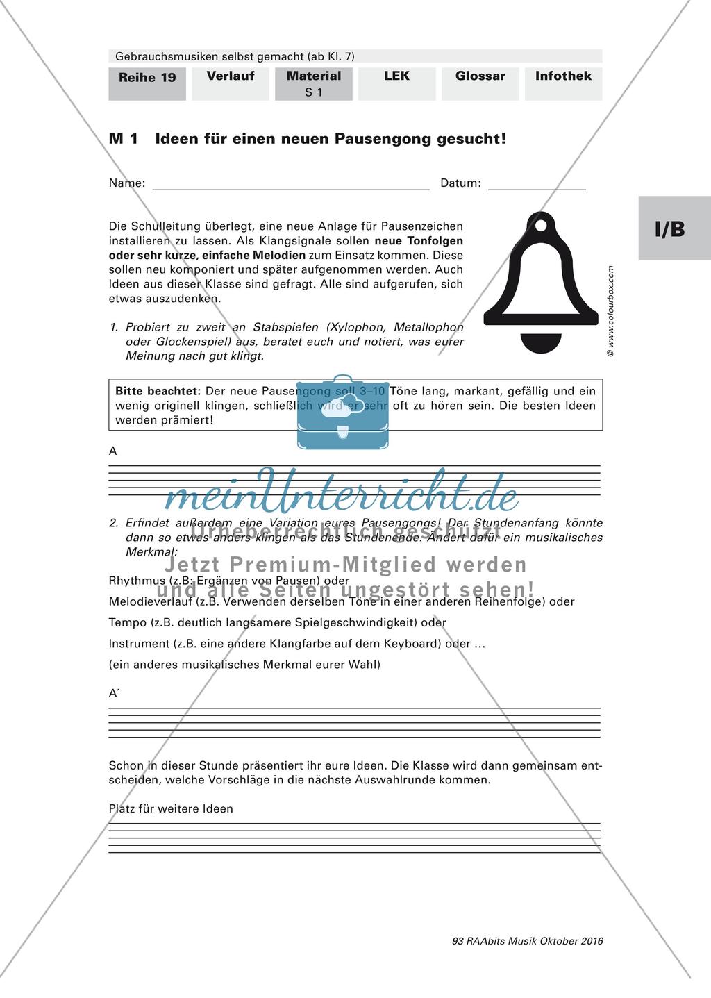Komposition instrumentaler Formen: Gebrauchsmusik Preview 9