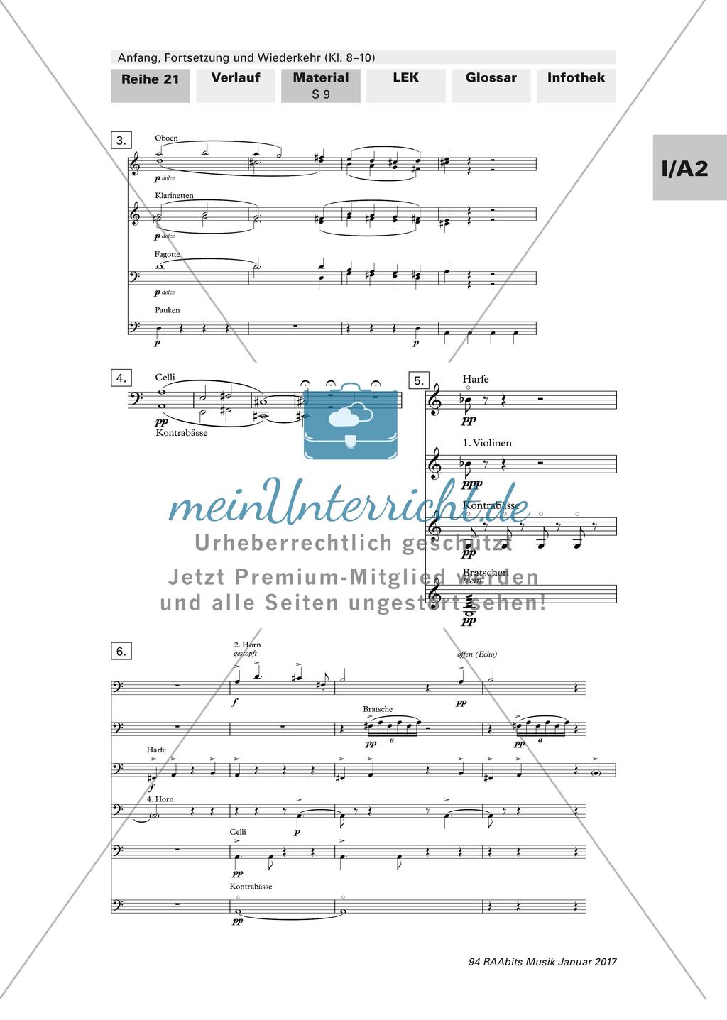 Grundelemente des musikalischen Zusammenhangs: Anfang, Fortsetzung, Wiederkehr Preview 9