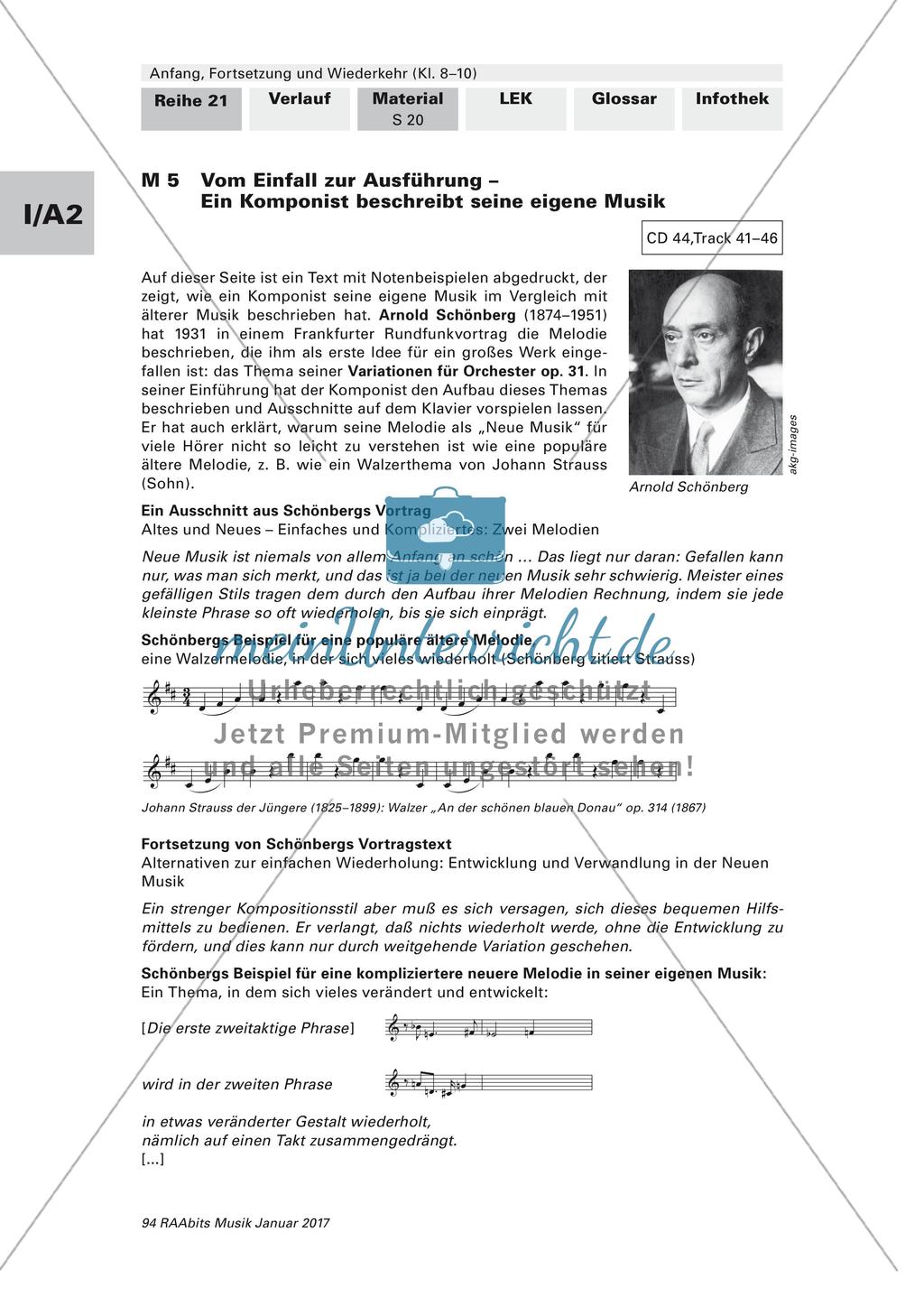 Grundelemente des musikalischen Zusammenhangs: Vom Einfall zur Ausführung Preview 1