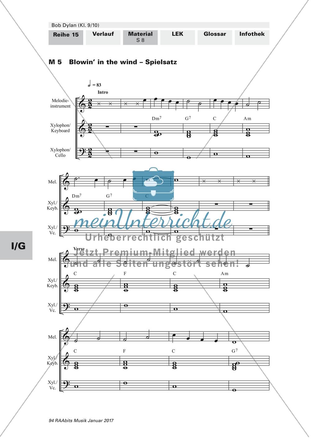 Porträt des Musikers und Literatur-Nobelpreisträgers Bob Dylan (optional bilingual) Preview 14