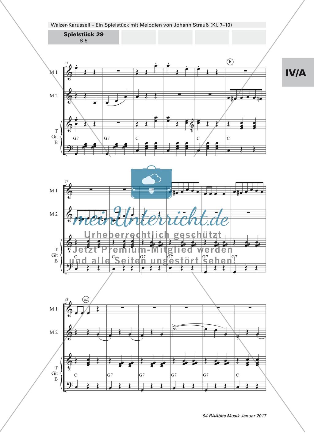 Musizieren eines Spielstückes: Walzer-Karussell Preview 5