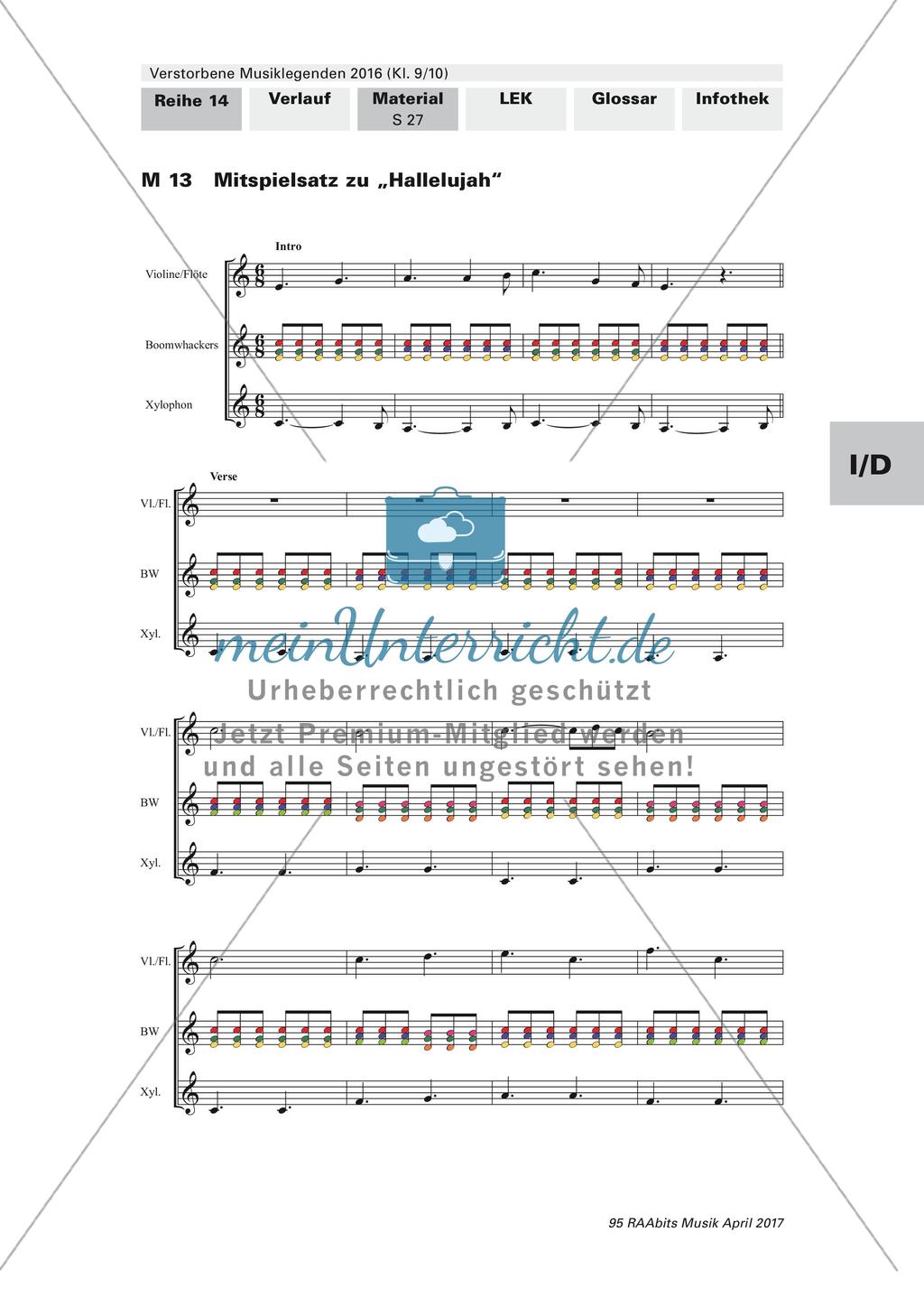 Verstorbene Musiklegenden 2016: Singer-Songwriter (optional bilingual) Preview 10