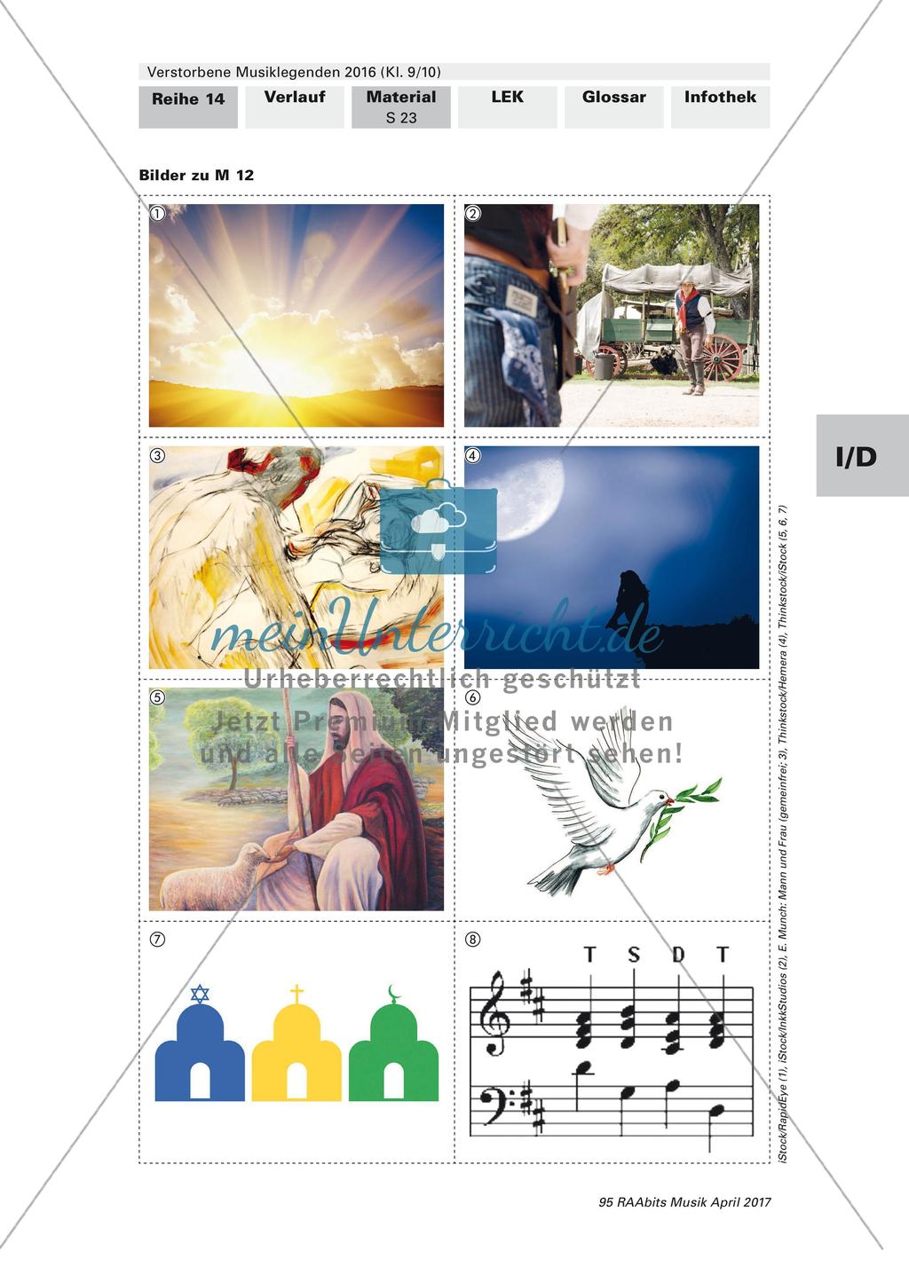 Verstorbene Musiklegenden 2016: Singer-Songwriter (optional bilingual) Preview 6