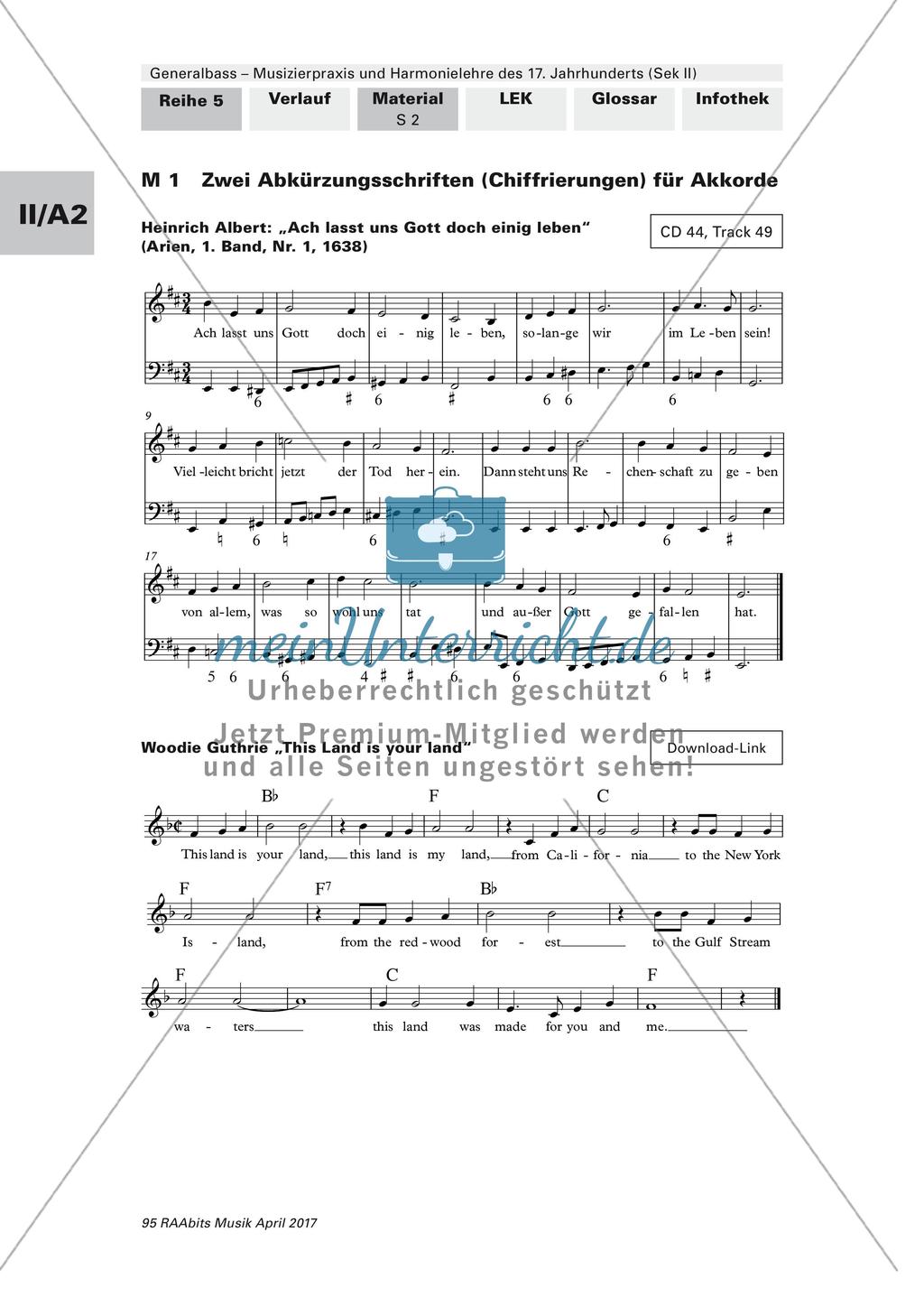 Harmonielehre des 17. Jahrhunderts: Grundlagen des Generalbasses Preview 1