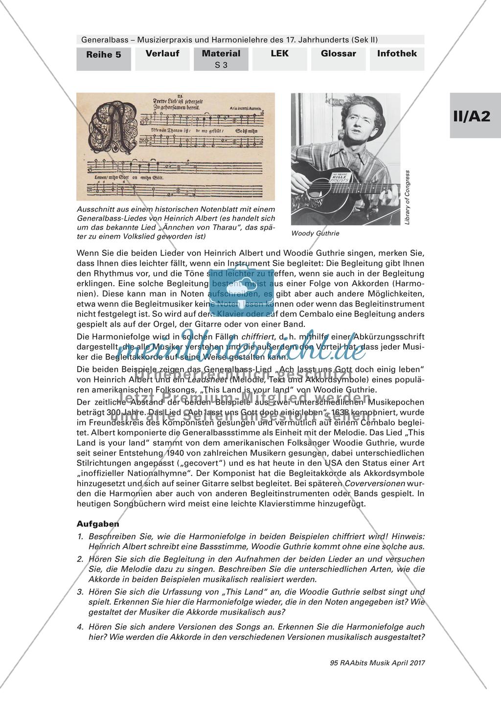 Harmonielehre des 17. Jahrhunderts: Grundlagen des Generalbasses Preview 2