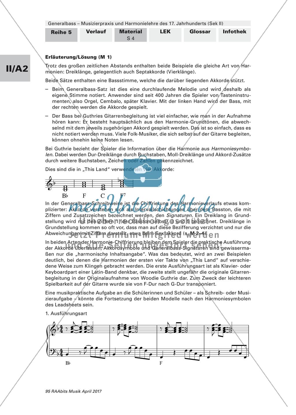 Harmonielehre des 17. Jahrhunderts: Grundlagen des Generalbasses Preview 3