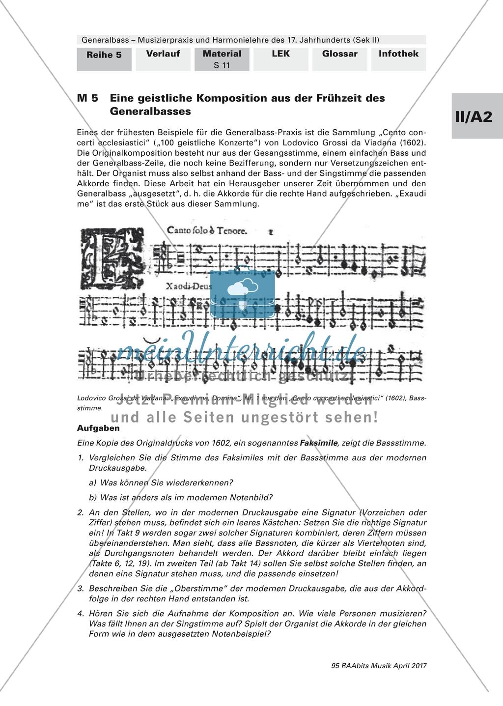 Harmonielehre des 17. Jahrhunderts: Geistliche und weltliche Kompositionen Preview 1