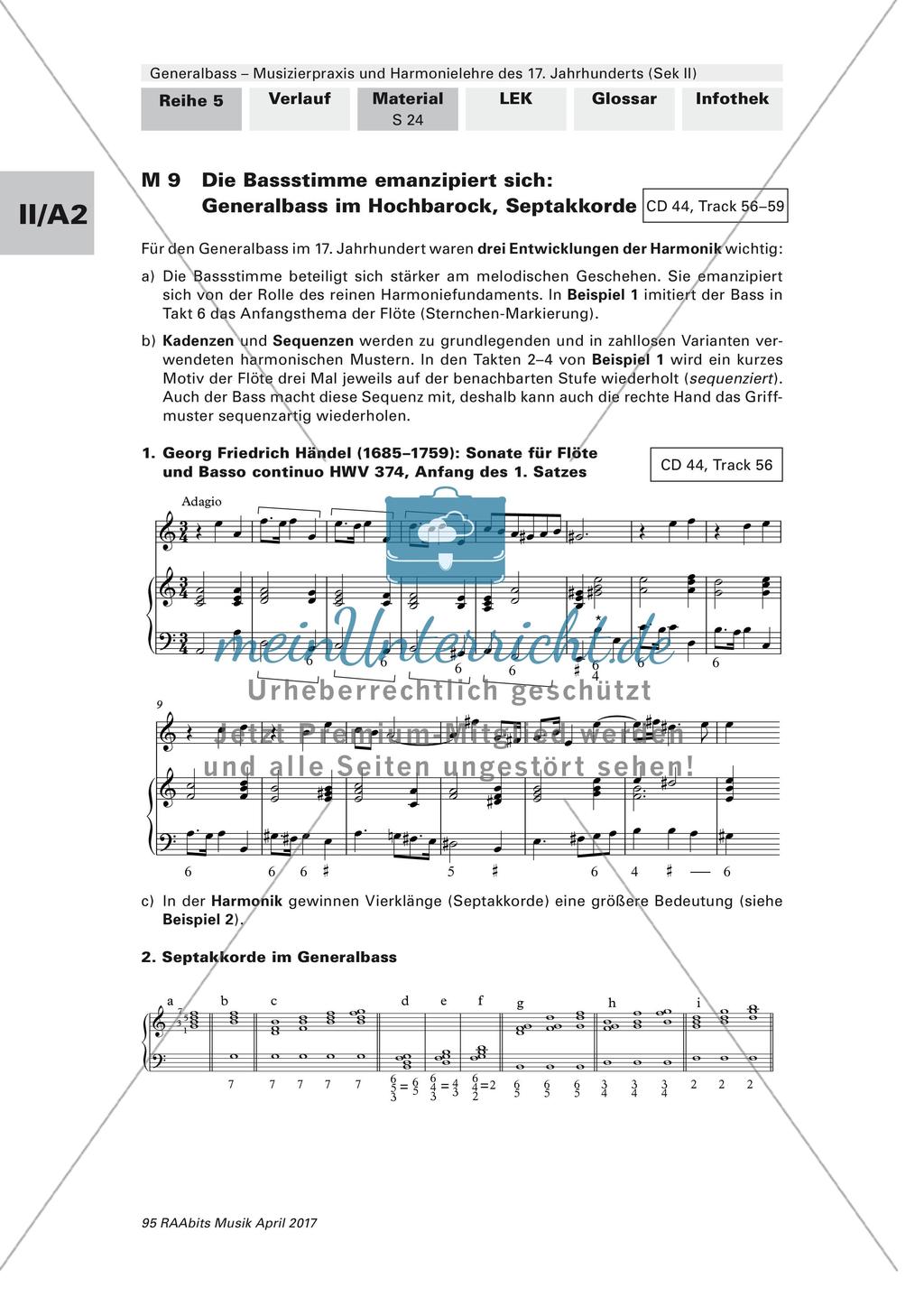 Harmonielehre des 17. Jahrhunderts: Hochbarock/Emanzipation der Bassstimme Preview 1