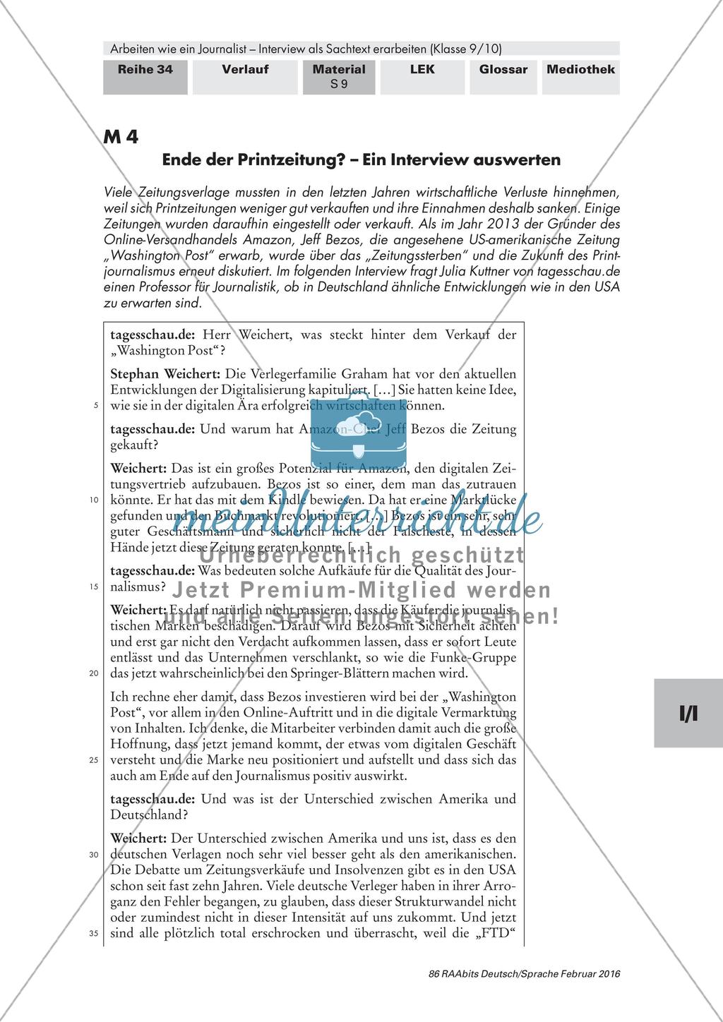 Das Interview als Textsorte Preview 2