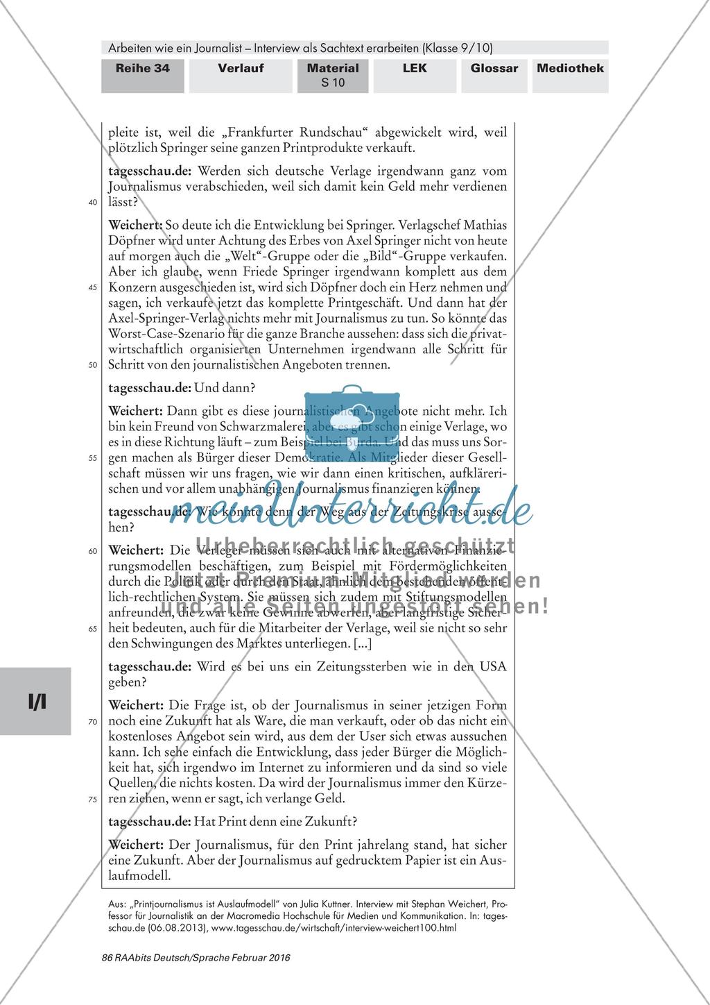 Das Interview als Textsorte Preview 3