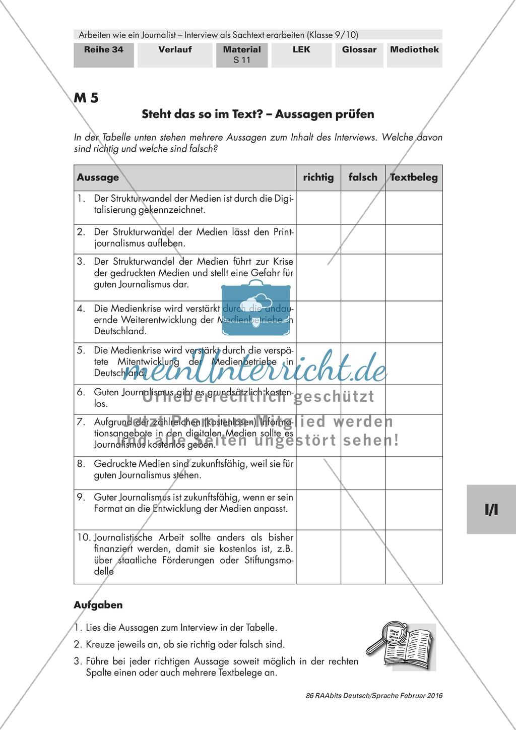 Das Interview als Textsorte Preview 4