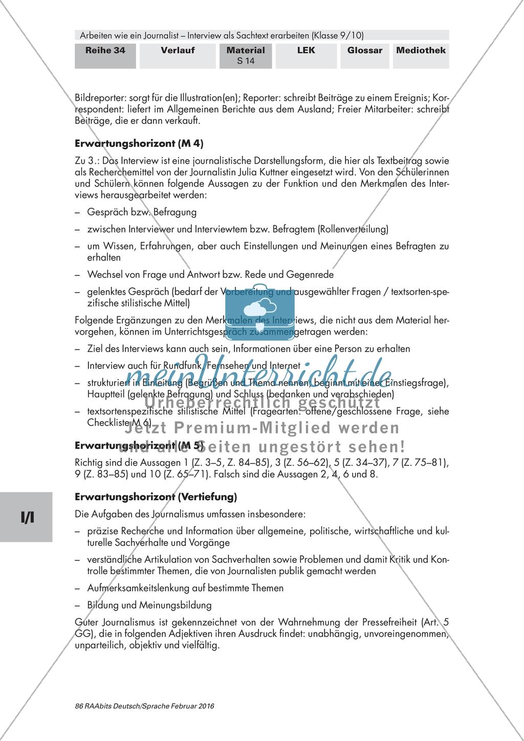 Das Interview als Textsorte Preview 7