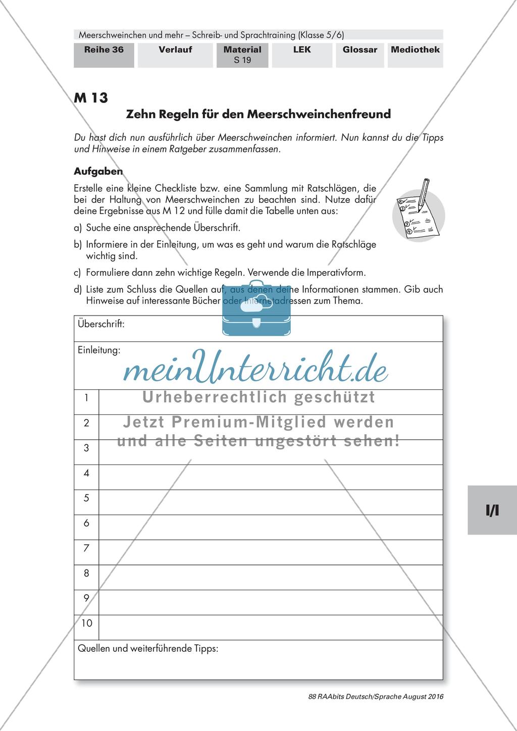 Sachliche und diskontinuierliche Texte Preview 16