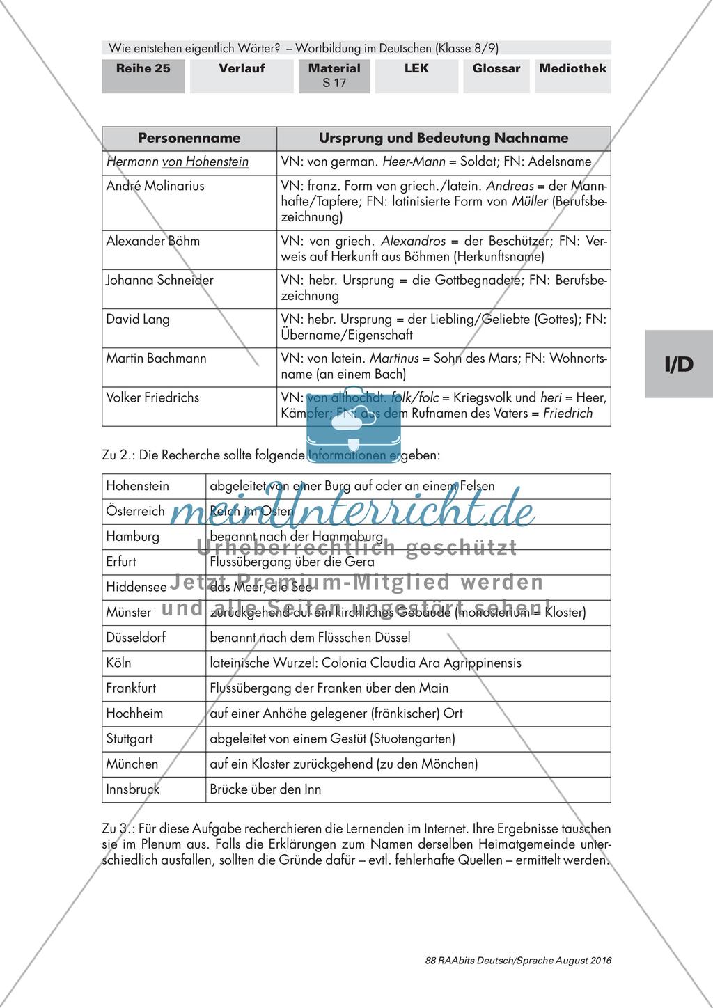 Personen- und Ortsbezeichnungen Preview 6