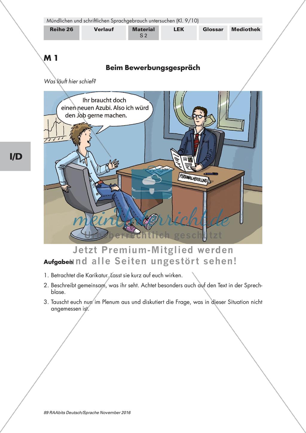 Gesprochene und geschriebene Sprache Preview 1