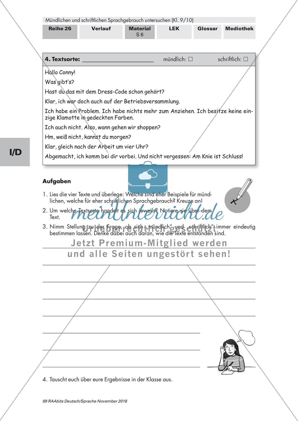 Gesprochene und geschriebene Sprache Preview 5
