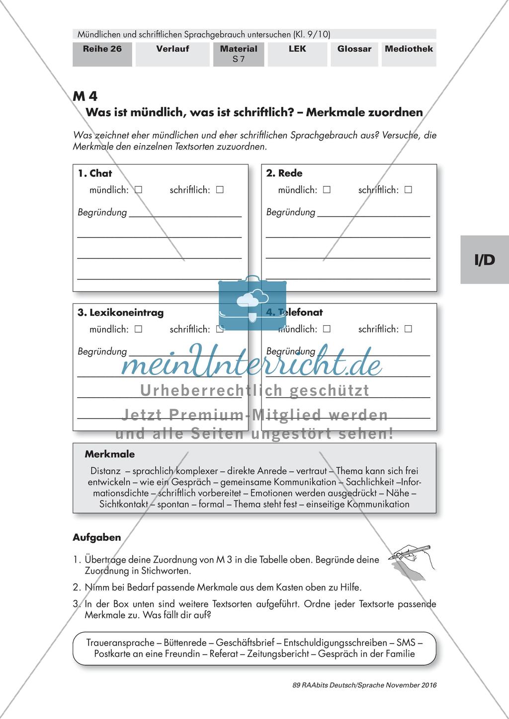 Gesprochene und geschriebene Sprache Preview 6
