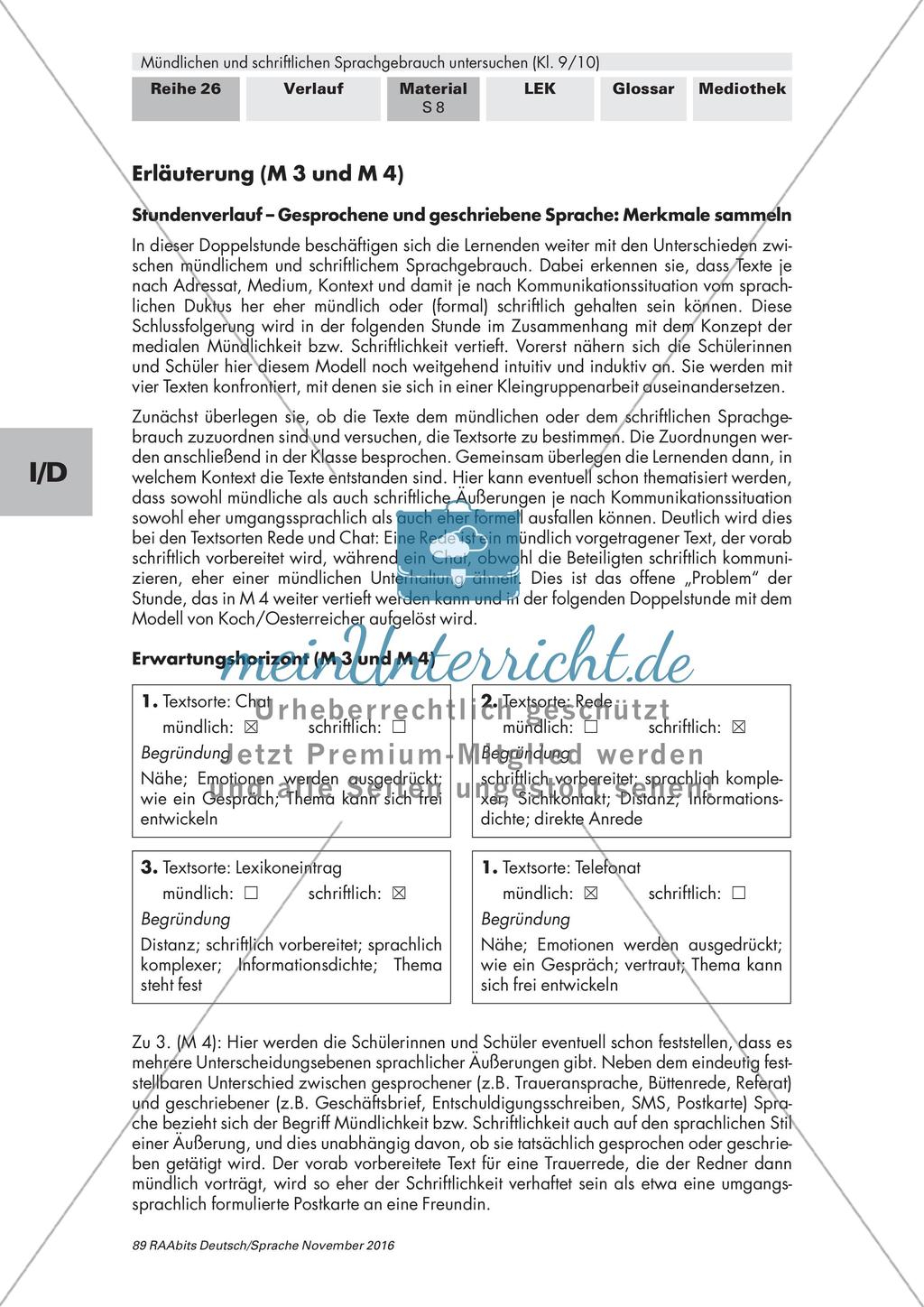 Gesprochene und geschriebene Sprache Preview 7