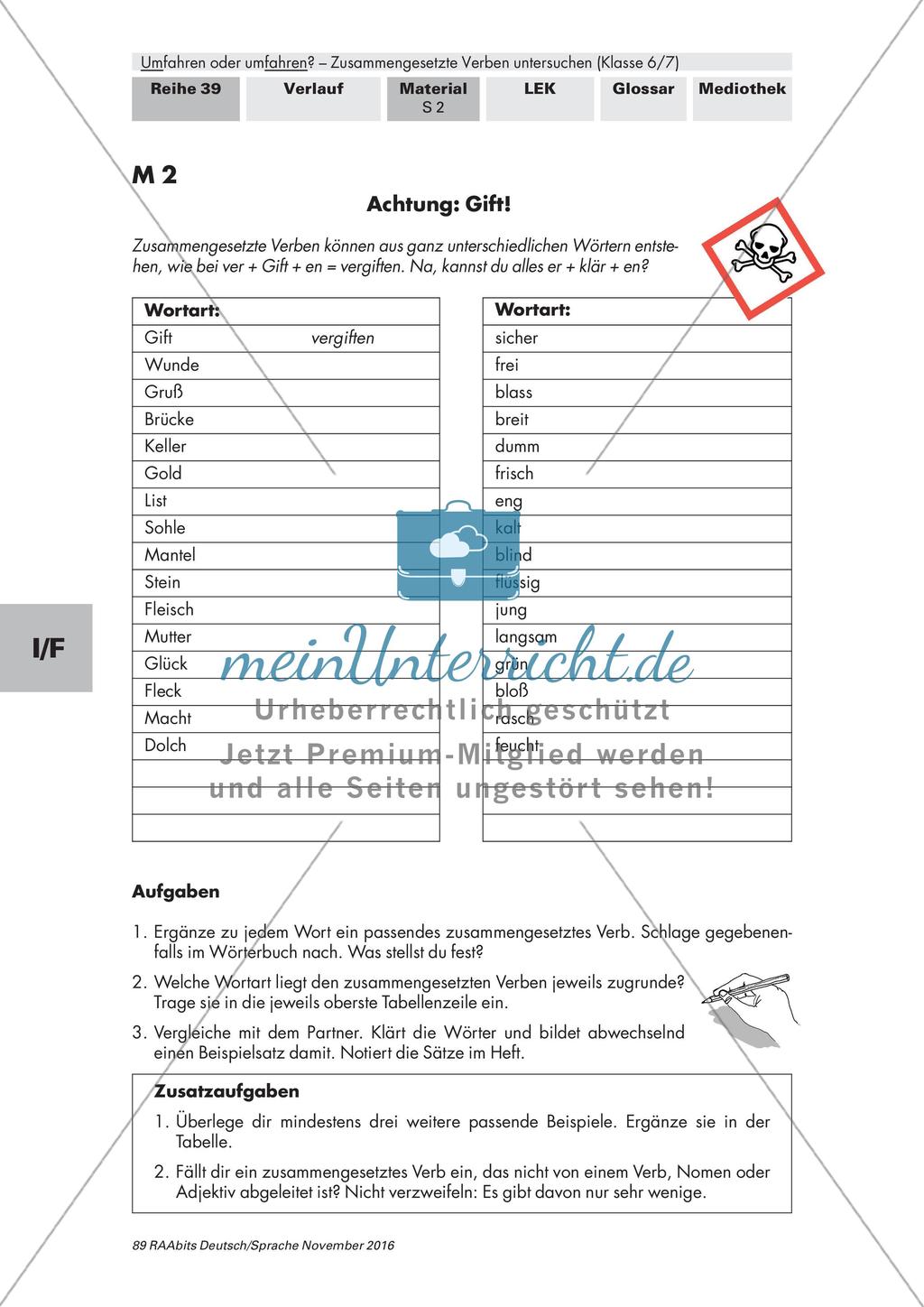 Bildung zusammengesetzter Verben Preview 2
