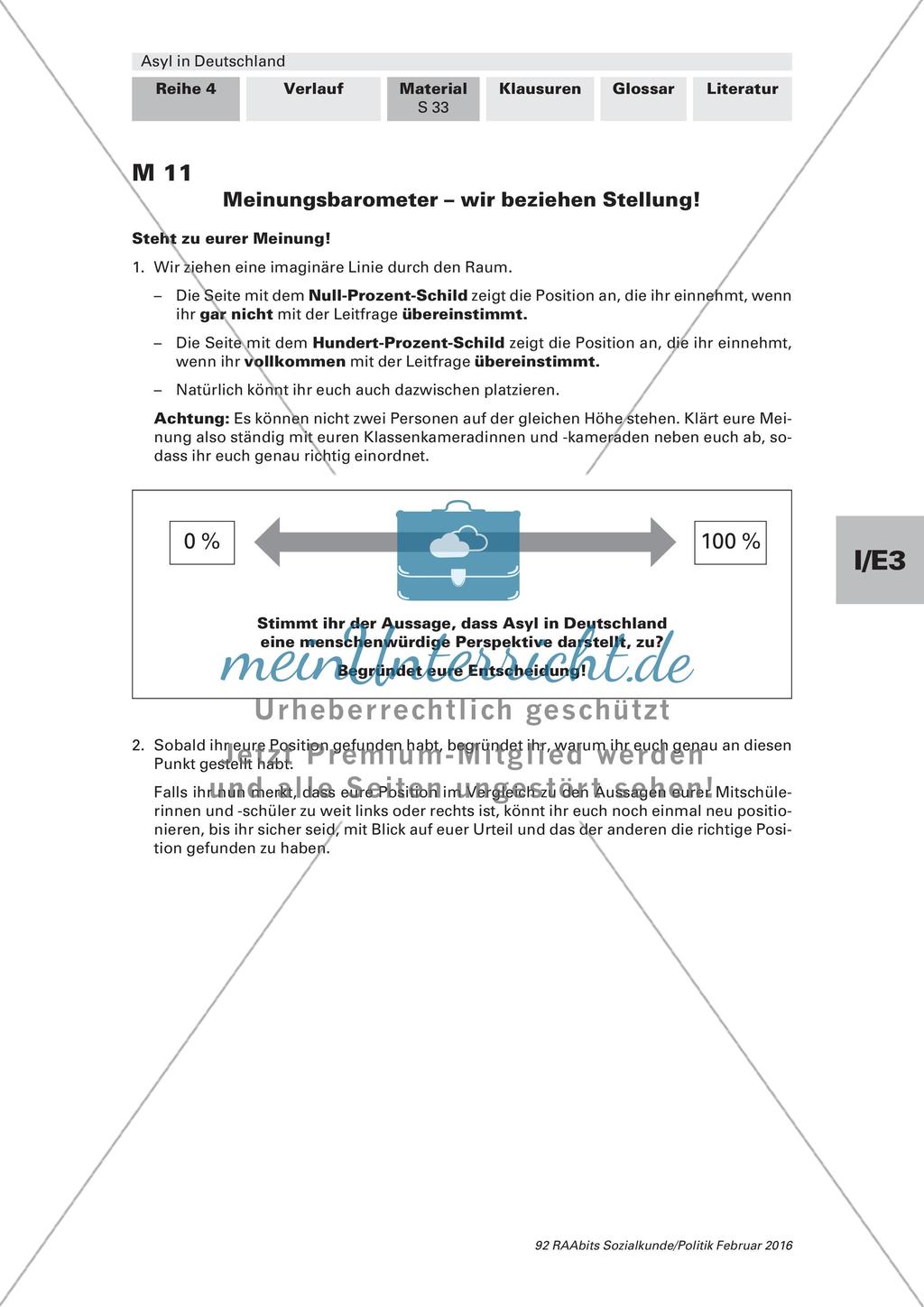 Asyl in Deutschland - Beurteilung des Asylsystems Preview 2