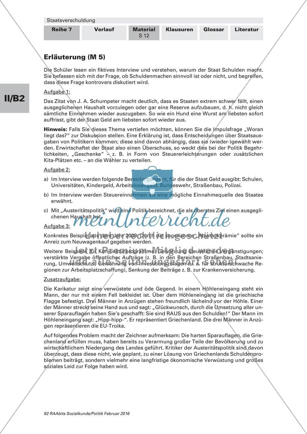 Staatsverschuldung: Gründe und Folgen Preview 11