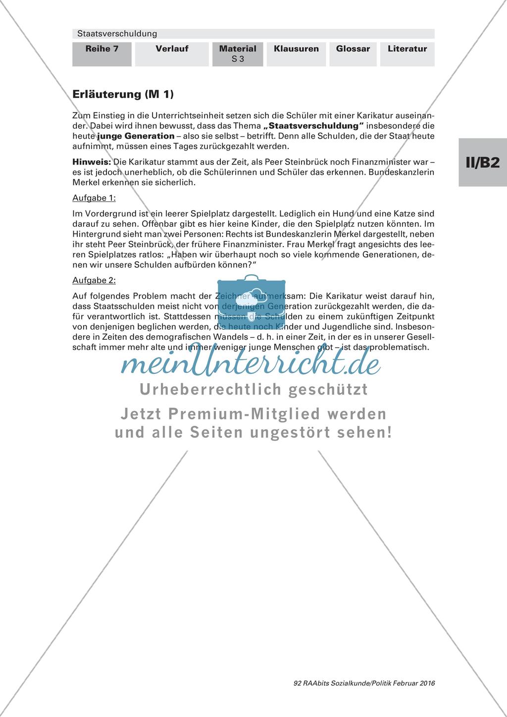 Staatsverschuldung: Gründe und Folgen Preview 2