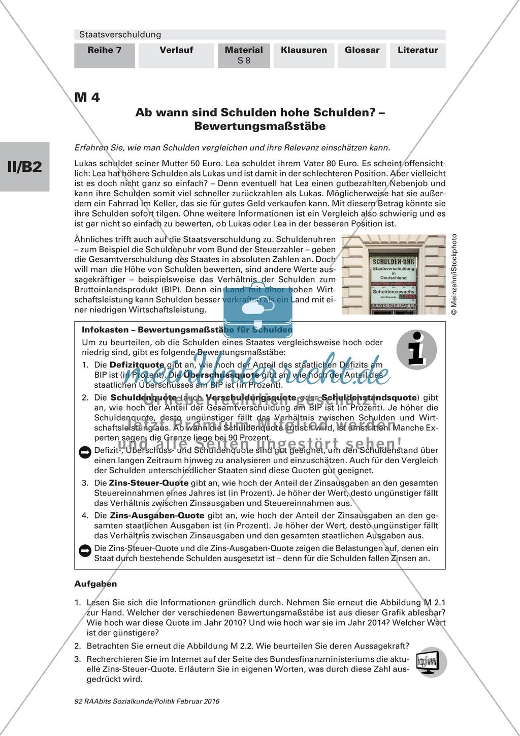 Staatsverschuldung: Gründe und Folgen Preview 7