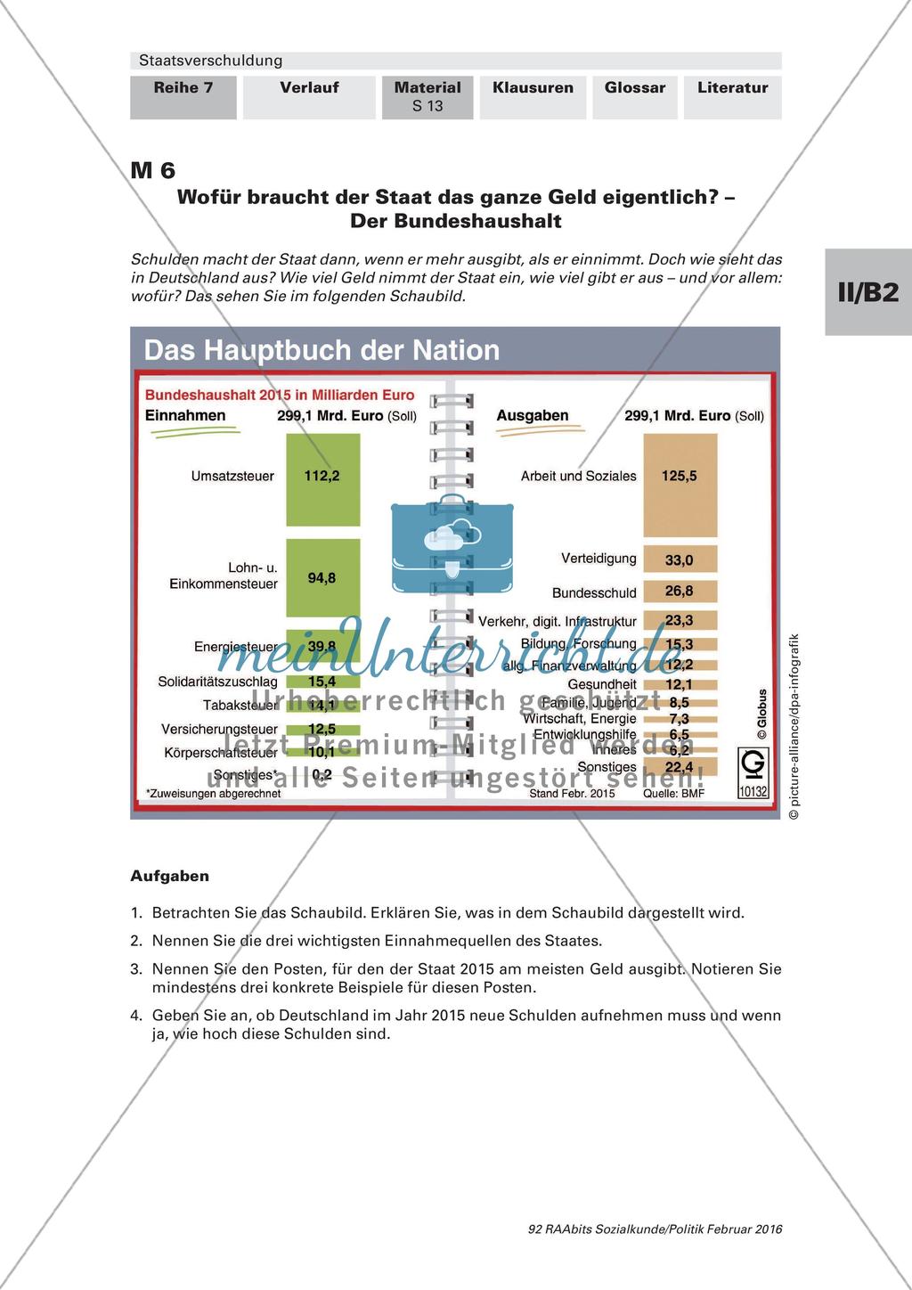 Staatsverschuldung: Vermeidbarkeit und Schuldenbremse Preview 1