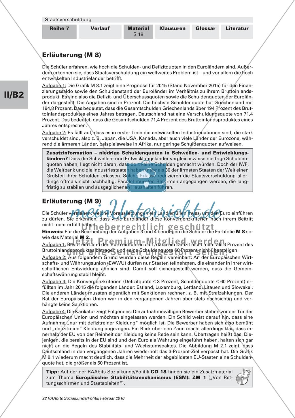 Staatsverschuldung: Vermeidbarkeit und Schuldenbremse Preview 6