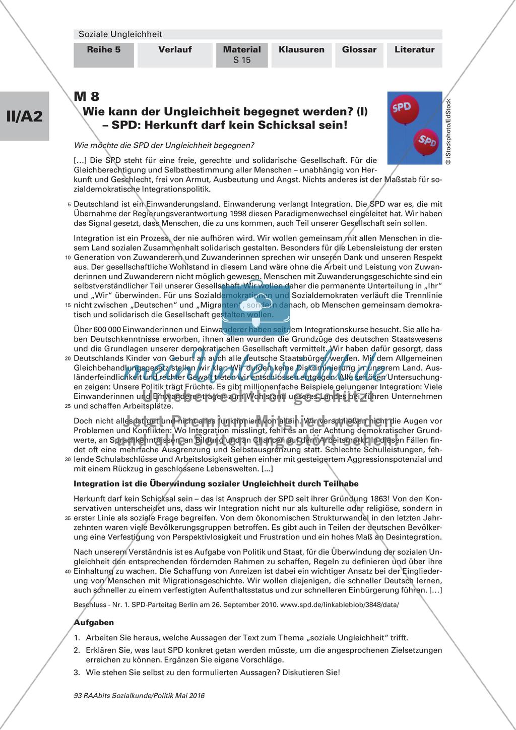 Lösungen soziale Ungleichheit Preview 1