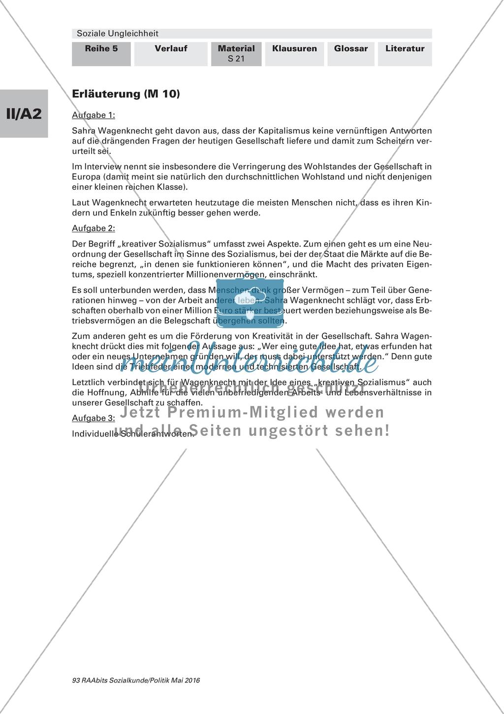 Lösungen soziale Ungleichheit Preview 7