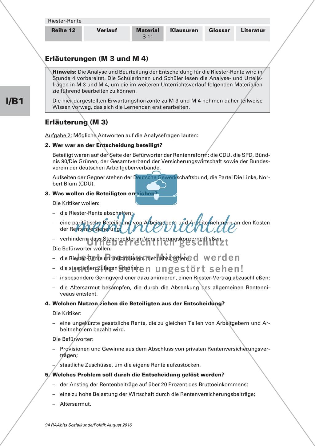 Nutzen der Riester-Rente: Beurteilung Preview 3