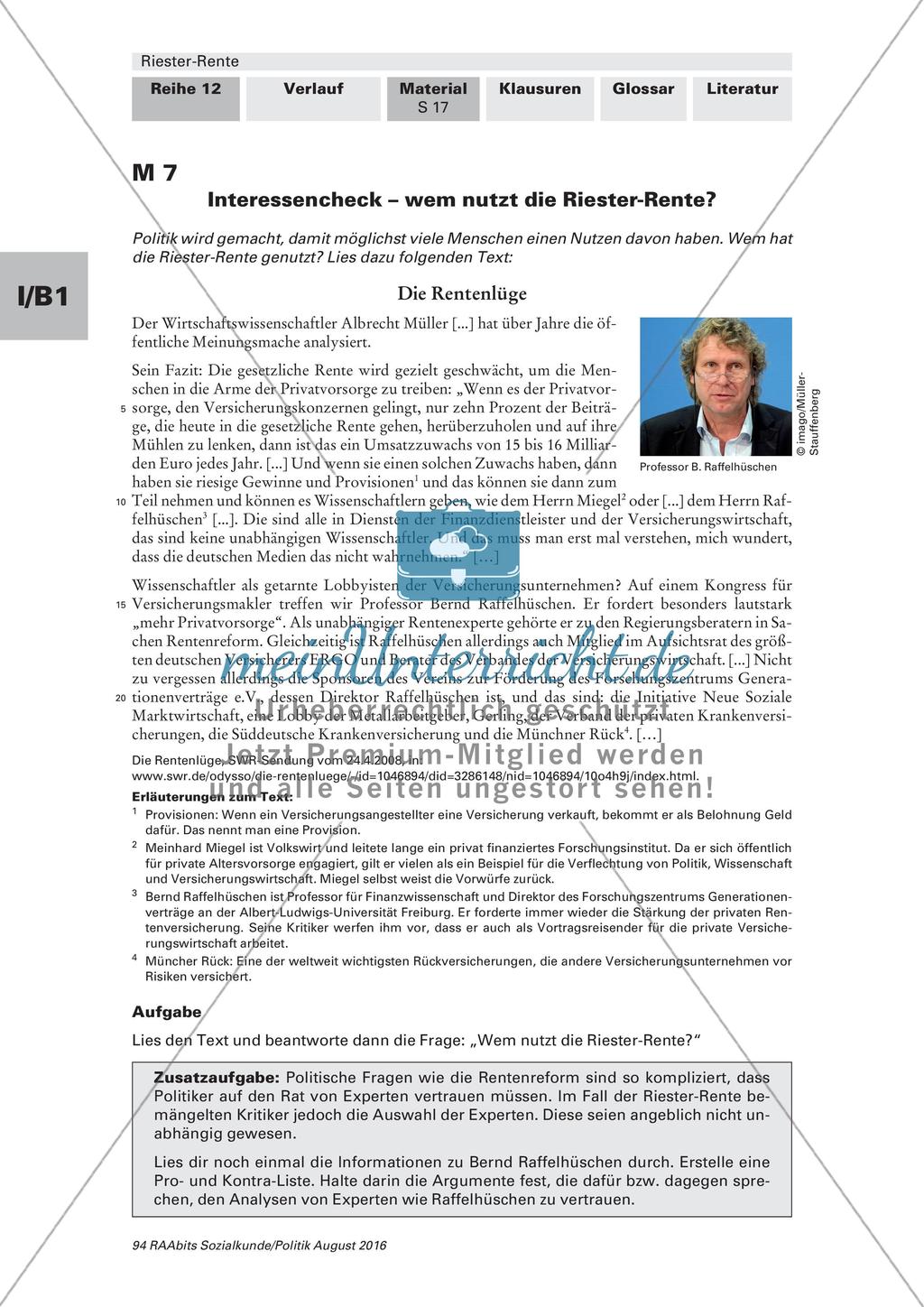Nutzen der Riester-Rente: Beurteilung Preview 9