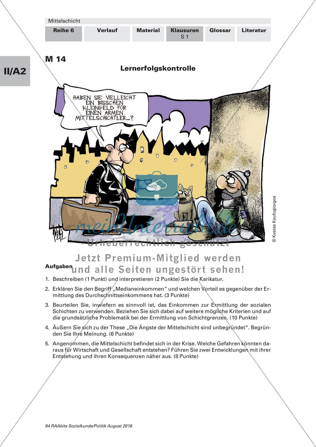 Mittelschicht: Lernerfolgskontrolle Preview 1