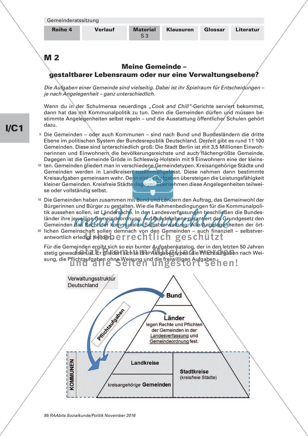 Kommunalpolitik: Aufgabenbereiche Preview 2
