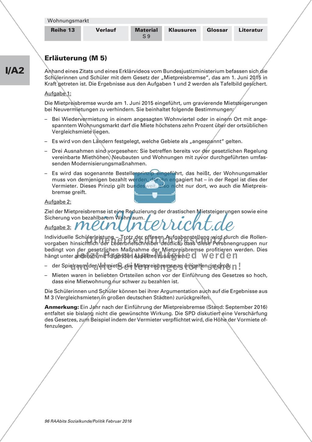 Beeinflussung des Wohnungsmarktes durch den Staat Preview 4