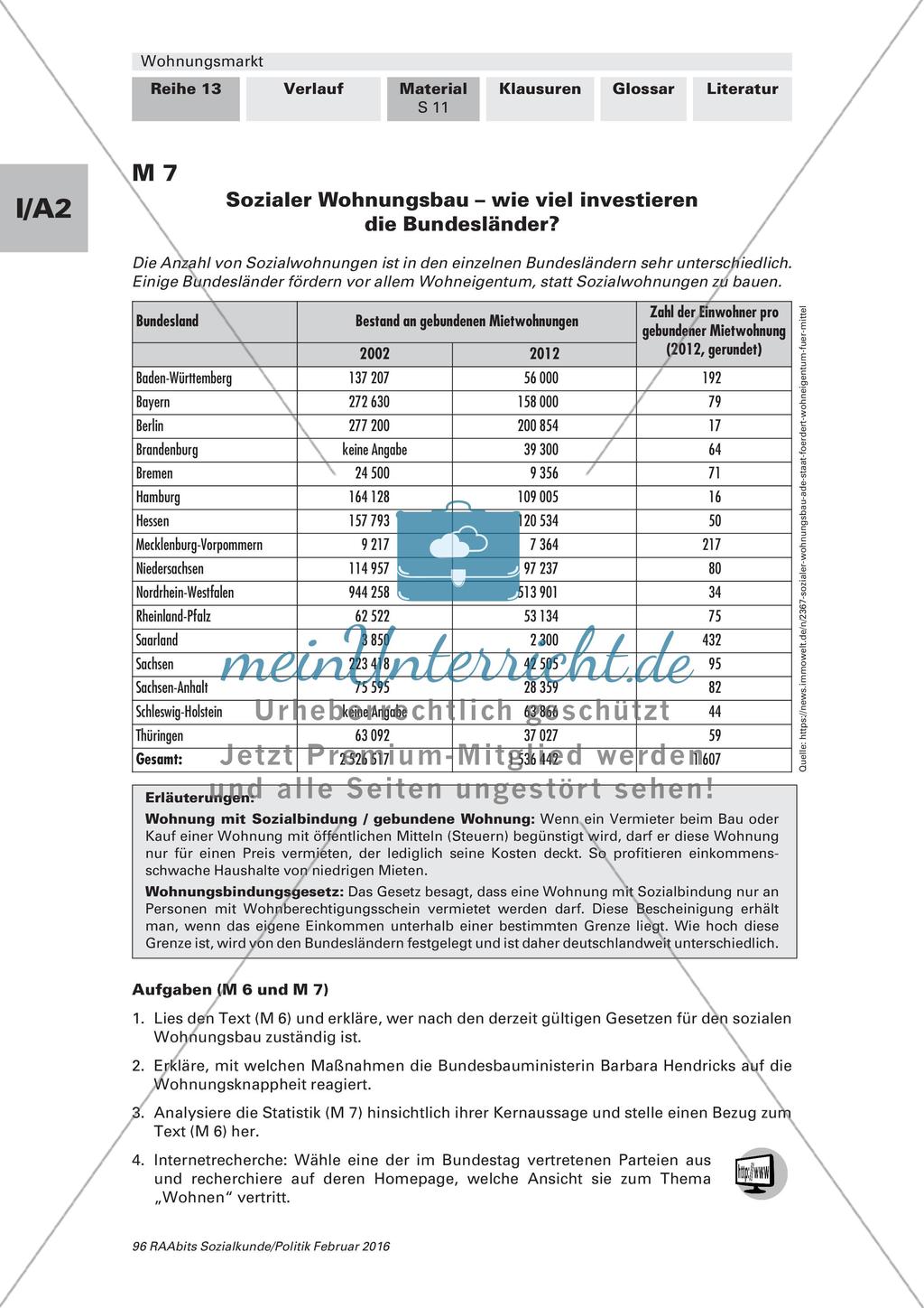 Beeinflussung des Wohnungsmarktes durch den Staat Preview 6