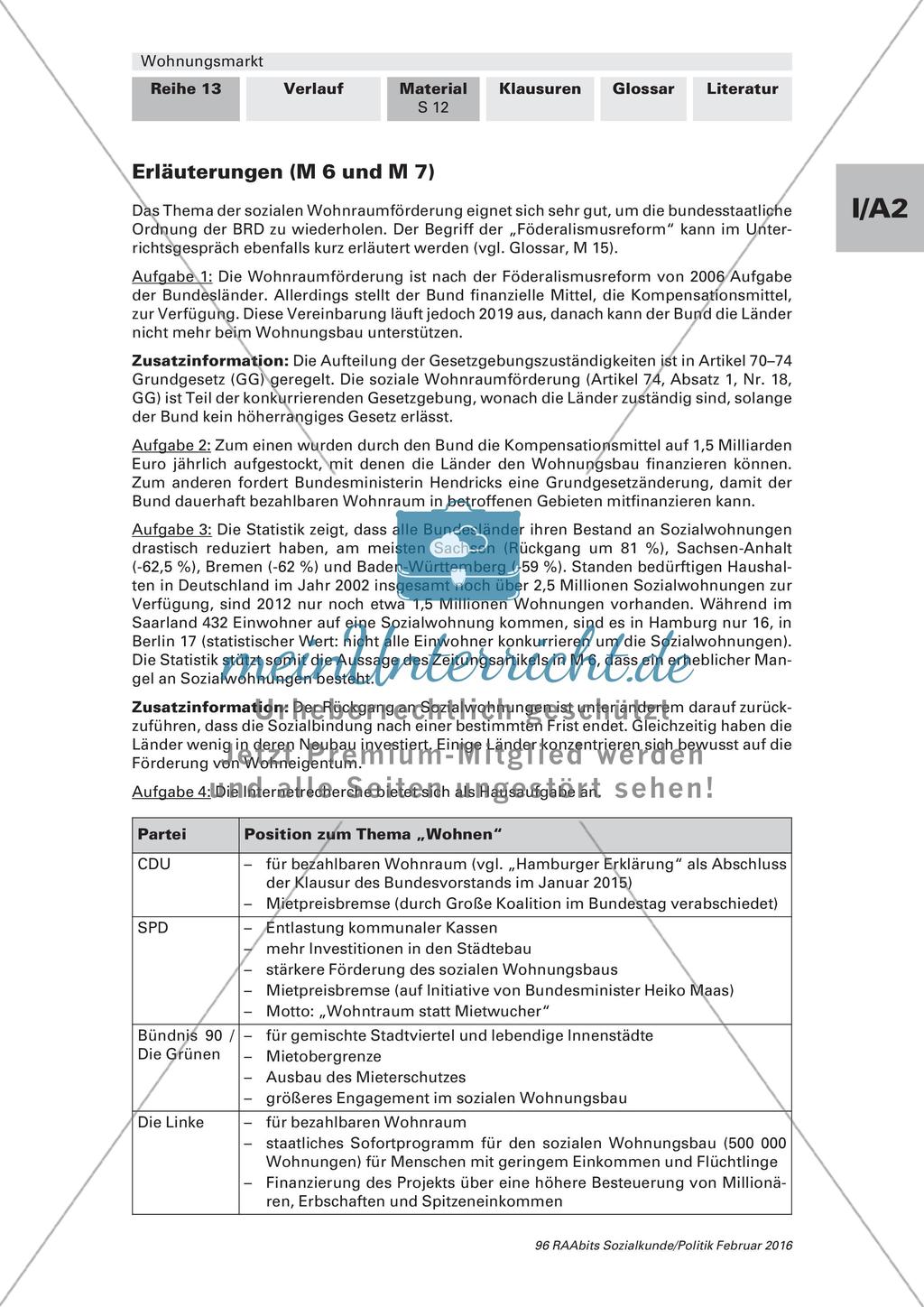 Beeinflussung des Wohnungsmarktes durch den Staat Preview 7