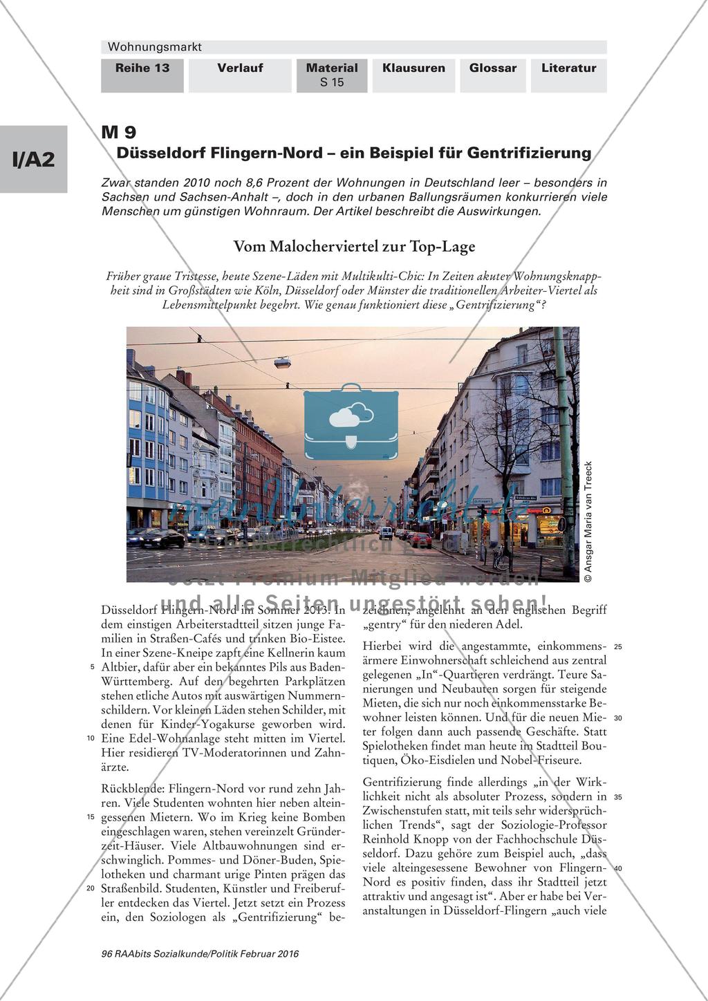 Auswirkungen der Gentrifizierung auf ein Stadtviertel Preview 2