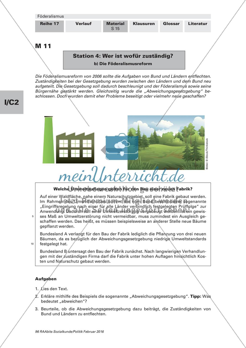 Lernzirkel zum Föderalismus in Deutschland Preview 14