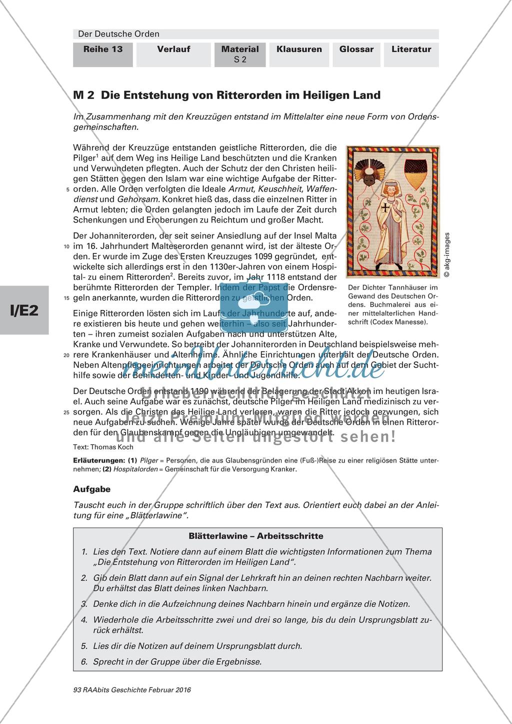 Der Ordensstaat: Einstieg und chronologischer Überblick Preview 2